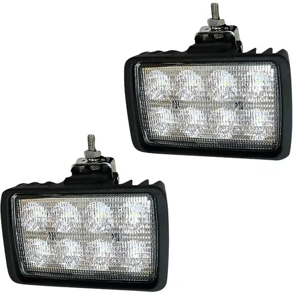 12V, 80W LED Skid Steer Headlight Kit Flood Off-Road Light;, Tiger Lights, Mfr#: TL5015